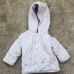 Baby Girl Purple stripe jacket-12M
